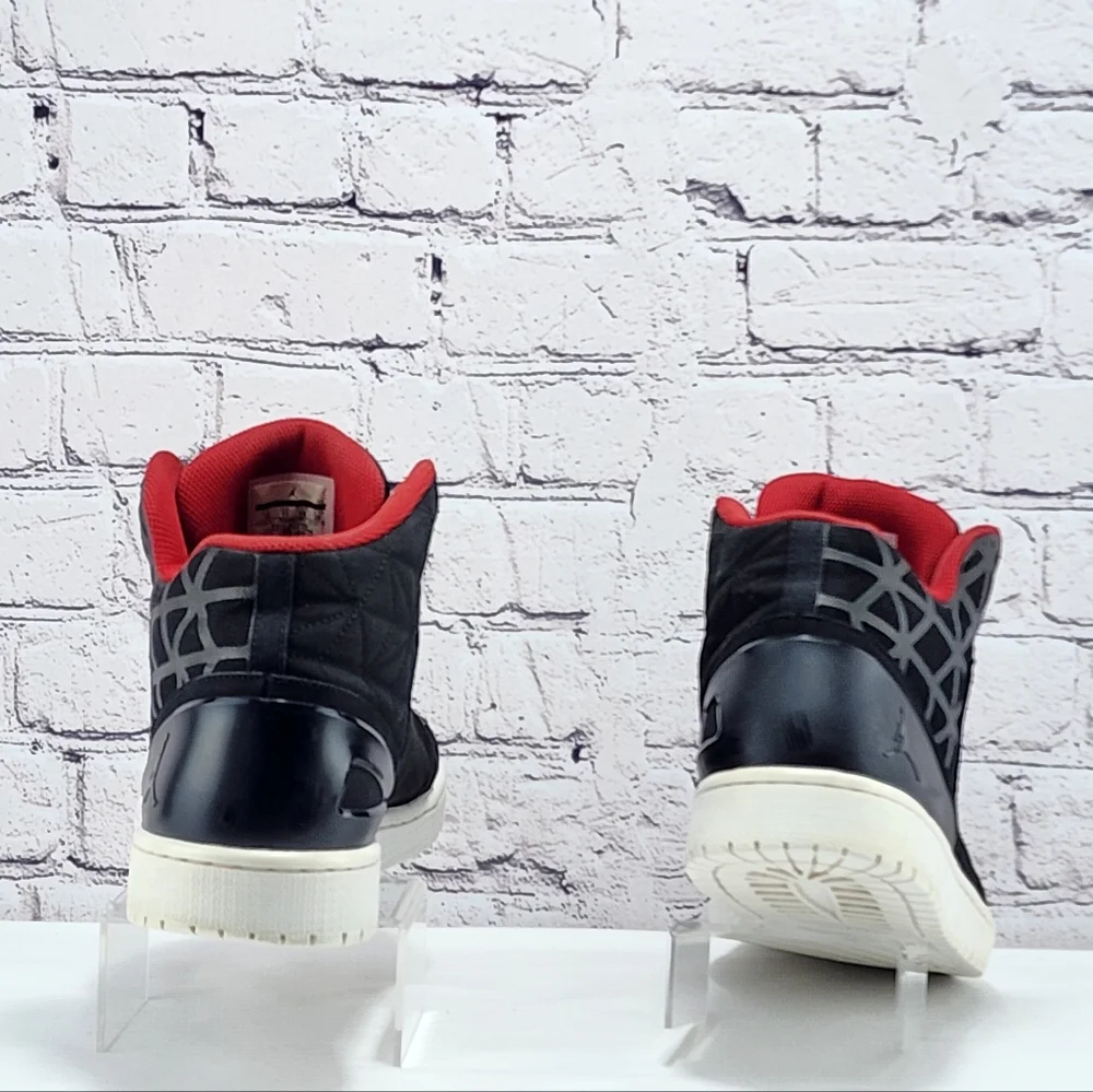 AIR JORDAN 1 FLIGHT 3 – Sneaker, 2014, black/red, size 12